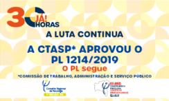 A luta continua A CTASP APROVOU O PL 1214/2019